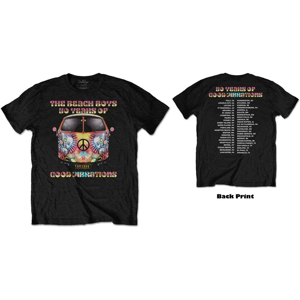 Album artwork for Unisex T-Shirt Good Vibes Tour Back Print by The Beach Boys