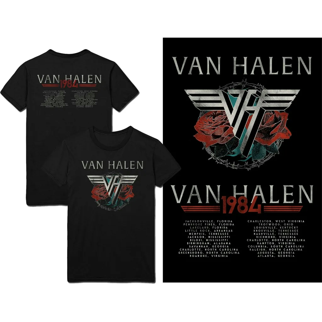 Album artwork for Unisex T-Shirt 84 Tour Back Print by Van Halen