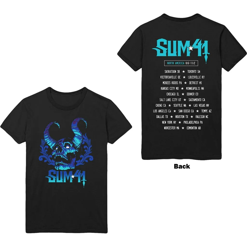 Album artwork for Unisex T-Shirt Blue Demon Back Print by Sum 41