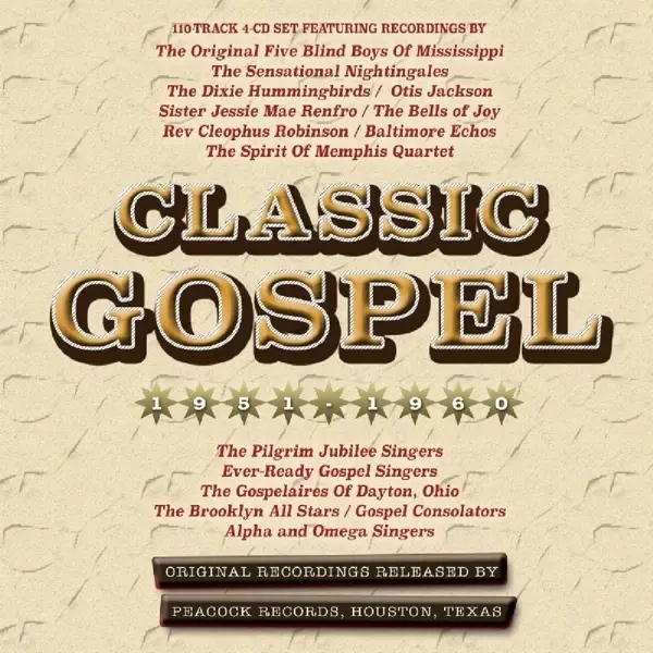 Album artwork for Classic Gospel 1951-60 by Various
