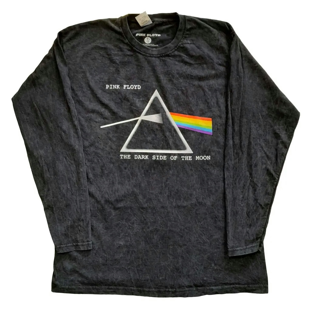 Album artwork for Unisex Long Sleeve T-Shirt Dark Side Of The Moon Courier Dip Dye, Dye Wash by Pink Floyd
