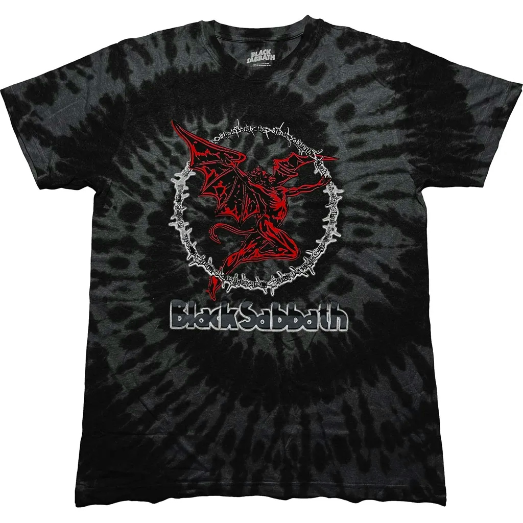 Album artwork for Unisex T-Shirt Red Henry Dye Wash, Tie Dye by Black Sabbath