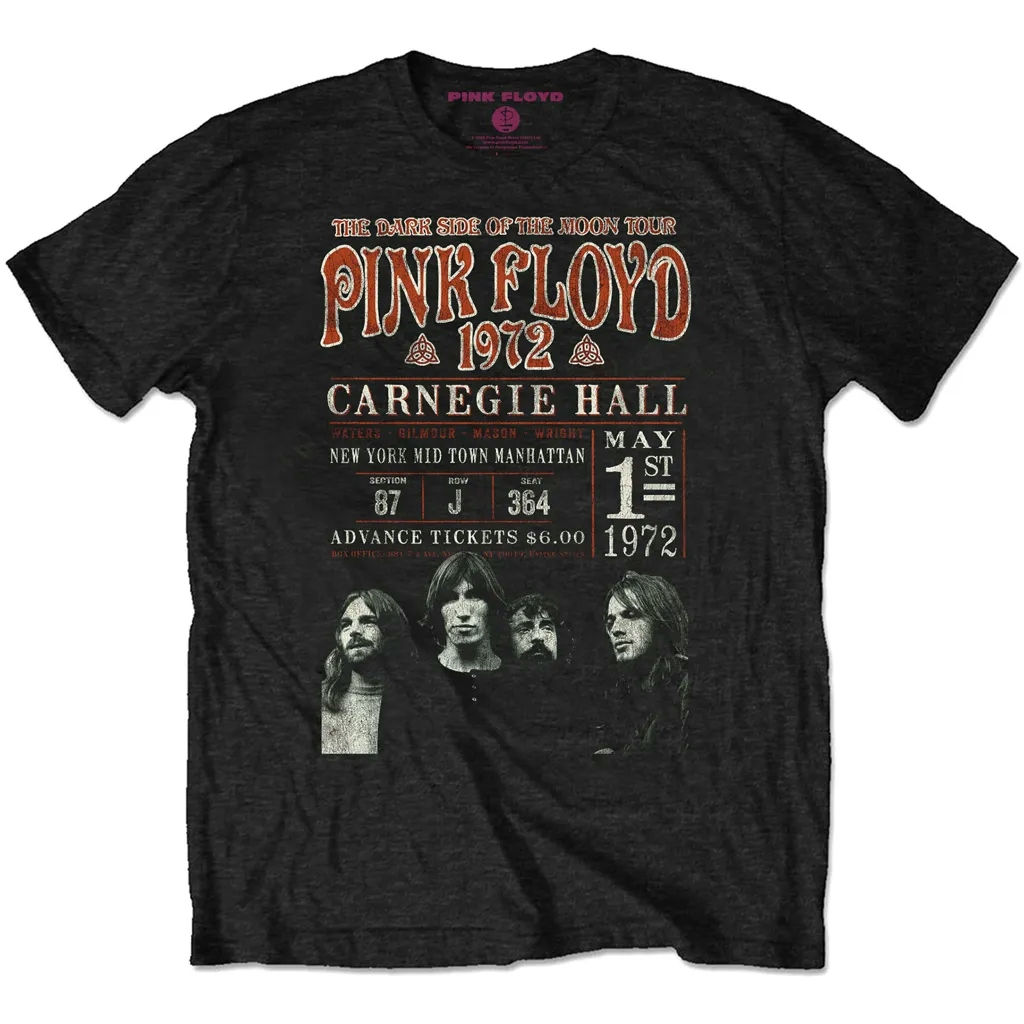 Album artwork for Unisex T-Shirt Carnegie '72 Eco Friendly by Pink Floyd