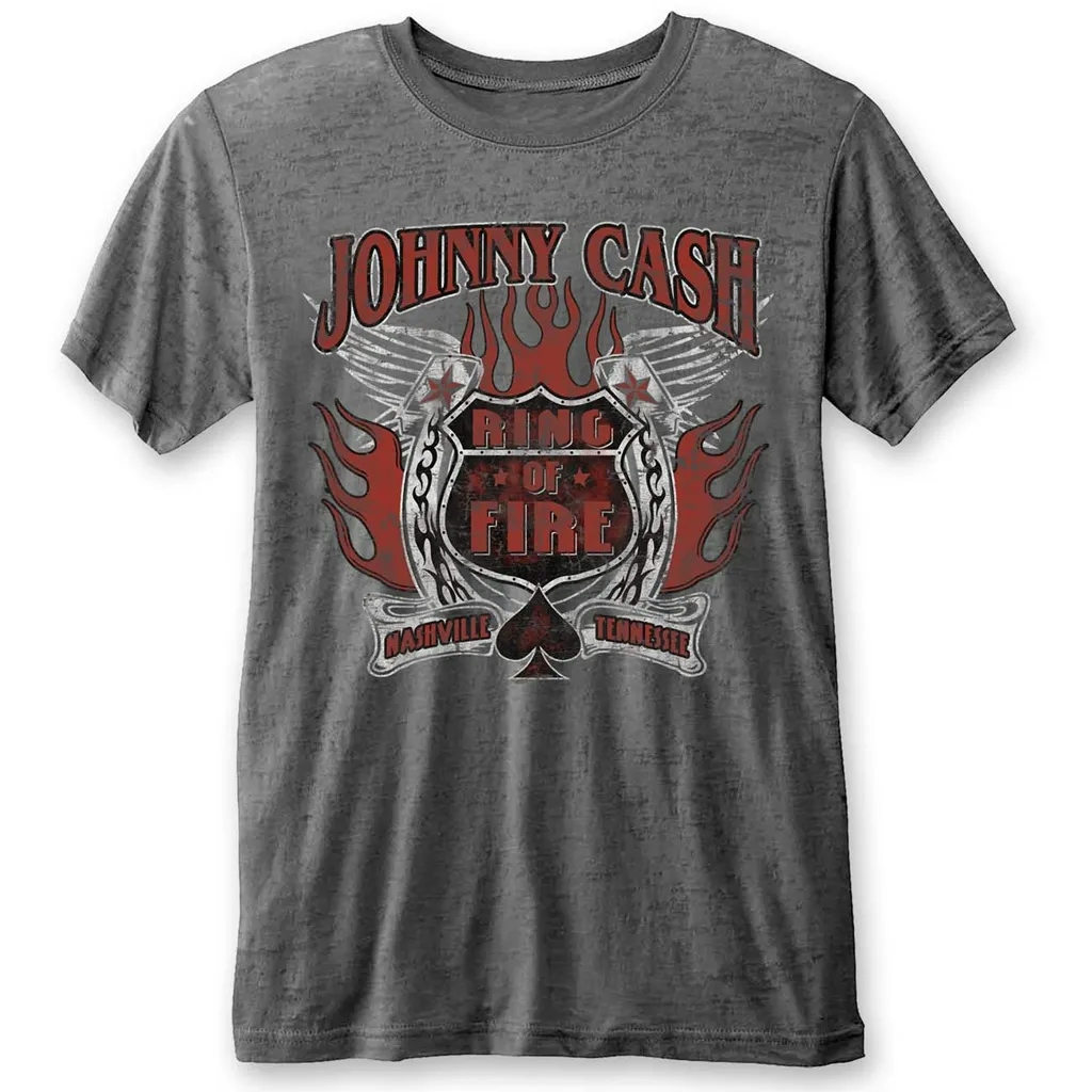 Album artwork for Unisex T-Shirt Ring of Fire Burnout by Johnny Cash