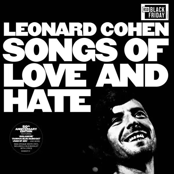 Album artwork for Songs of Love and Hate by Leonard Cohen
