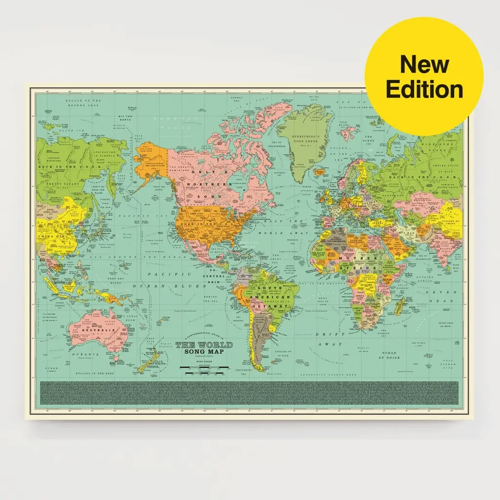 Album artwork for World Song Map – Classic Edition by Dorothy Posters