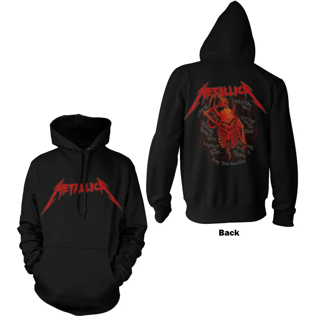 Album artwork for Metallica Unisex Pullover Hoodie: Skull Screaming Red (Back Print)  Skull Screaming Red Long Sleeves by Metallica
