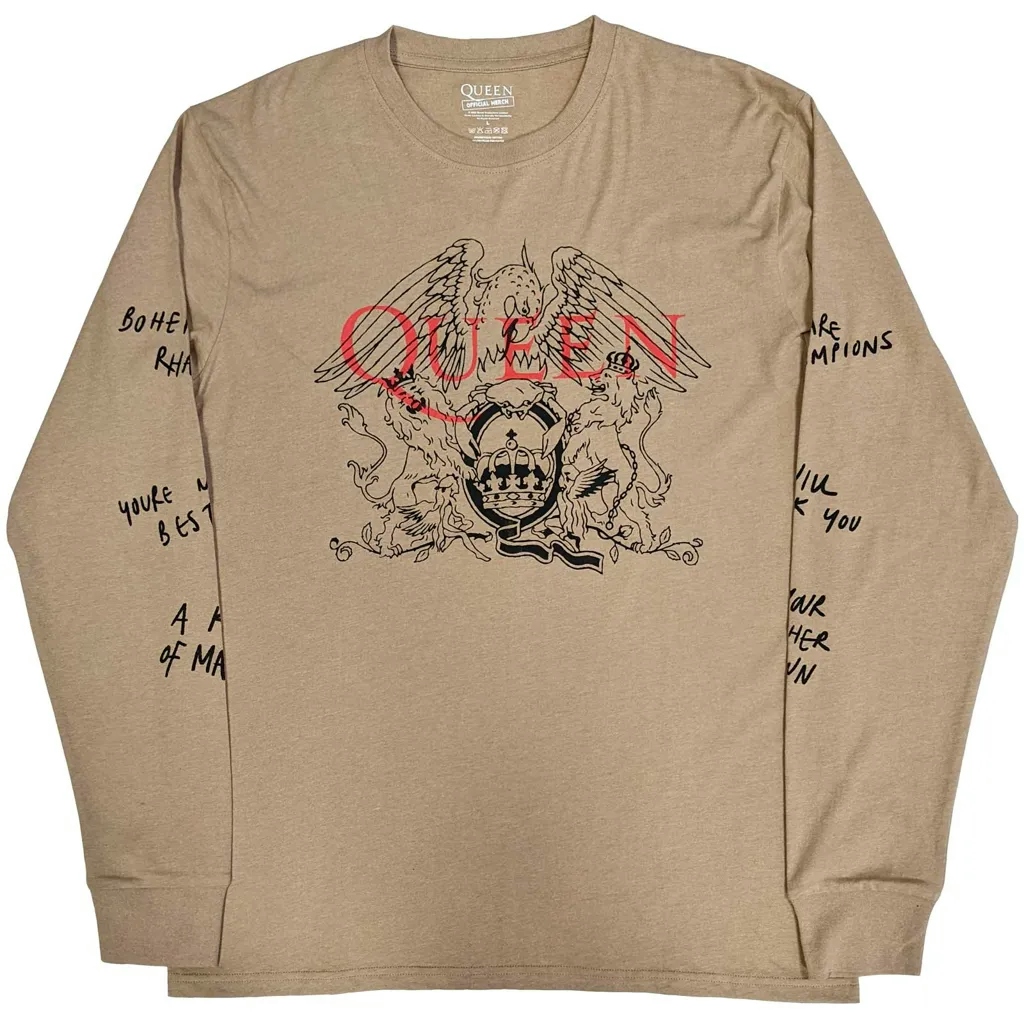 Album artwork for Unisex Long Sleeve T-Shirt Handwritten Sleeve Print by Queen