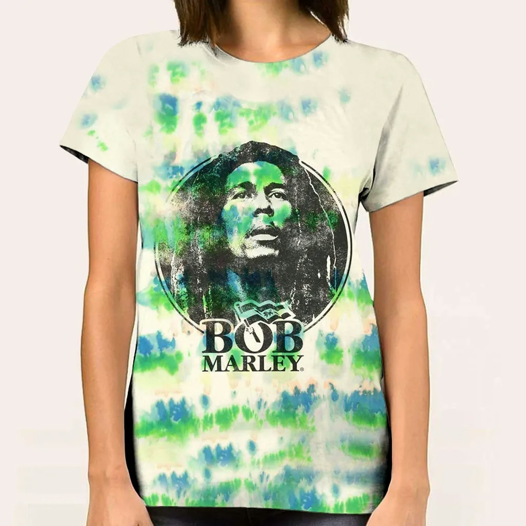Album artwork for Unisex T-Shirt Black & White Logo Dip Dye, Dye Wash by Bob Marley