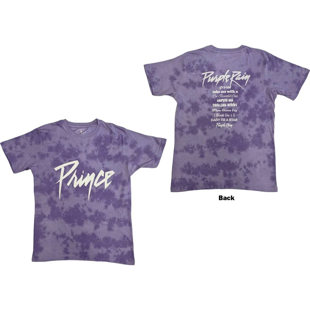 Album artwork for Unisex T-Shirt Purple Rain Dip Dye, Back Print, Dye Wash by Prince