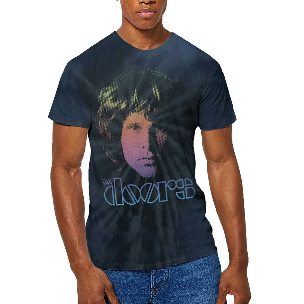 Album artwork for Unisex T-Shirt Jim Halftone Gradient Dip Dye, Dye Wash by The Doors