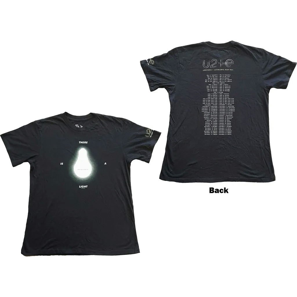 Album artwork for Unisex T-Shirt I+E Tour 2015 There Is A Light Back Print by U2
