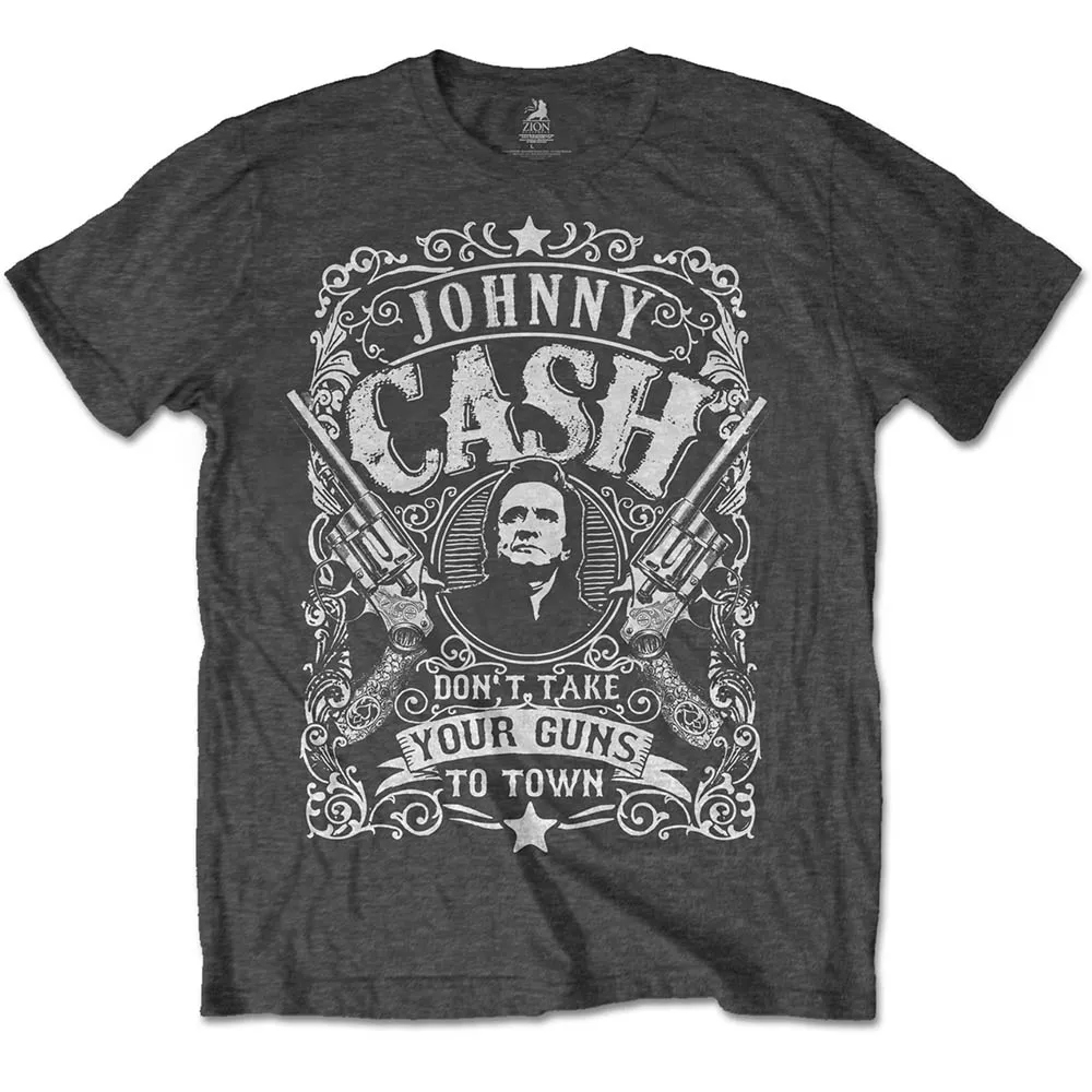 Album artwork for Unisex T-Shirt Don't take your guns to town by Johnny Cash