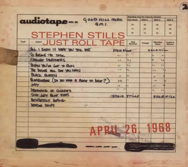 Album artwork for Just Roll Tape by Stephen Stills