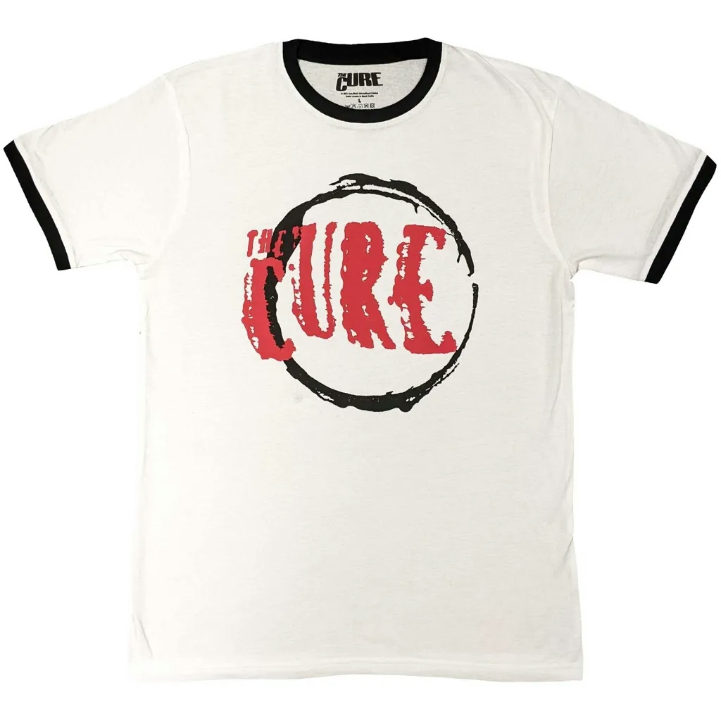 Album artwork for Unisex Ringer T-Shirt Circle Logo by The Cure