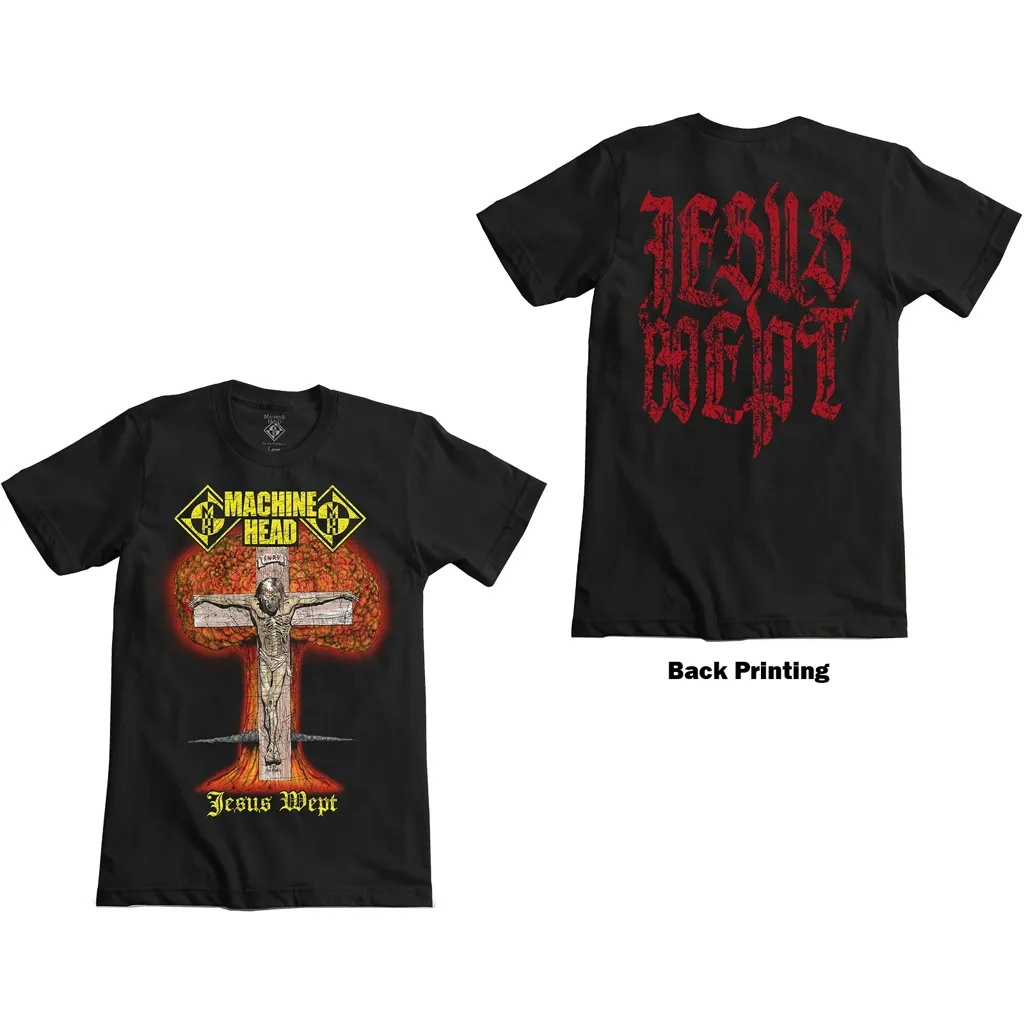 Album artwork for Unisex T-Shirt Jesus Wept Back Print by Machine Head