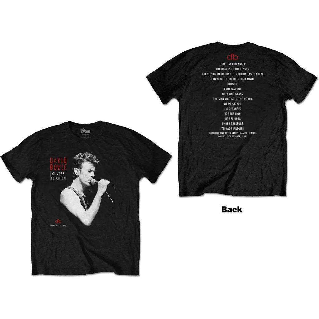 Album artwork for Unisex T-Shirt Dallas '95 Back Print by David Bowie