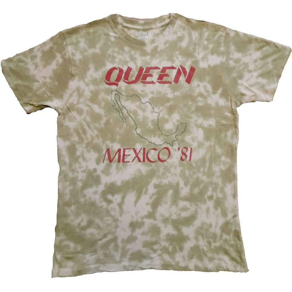Album artwork for Unisex T-Shirt Mexico '81 Dye Wash by Queen