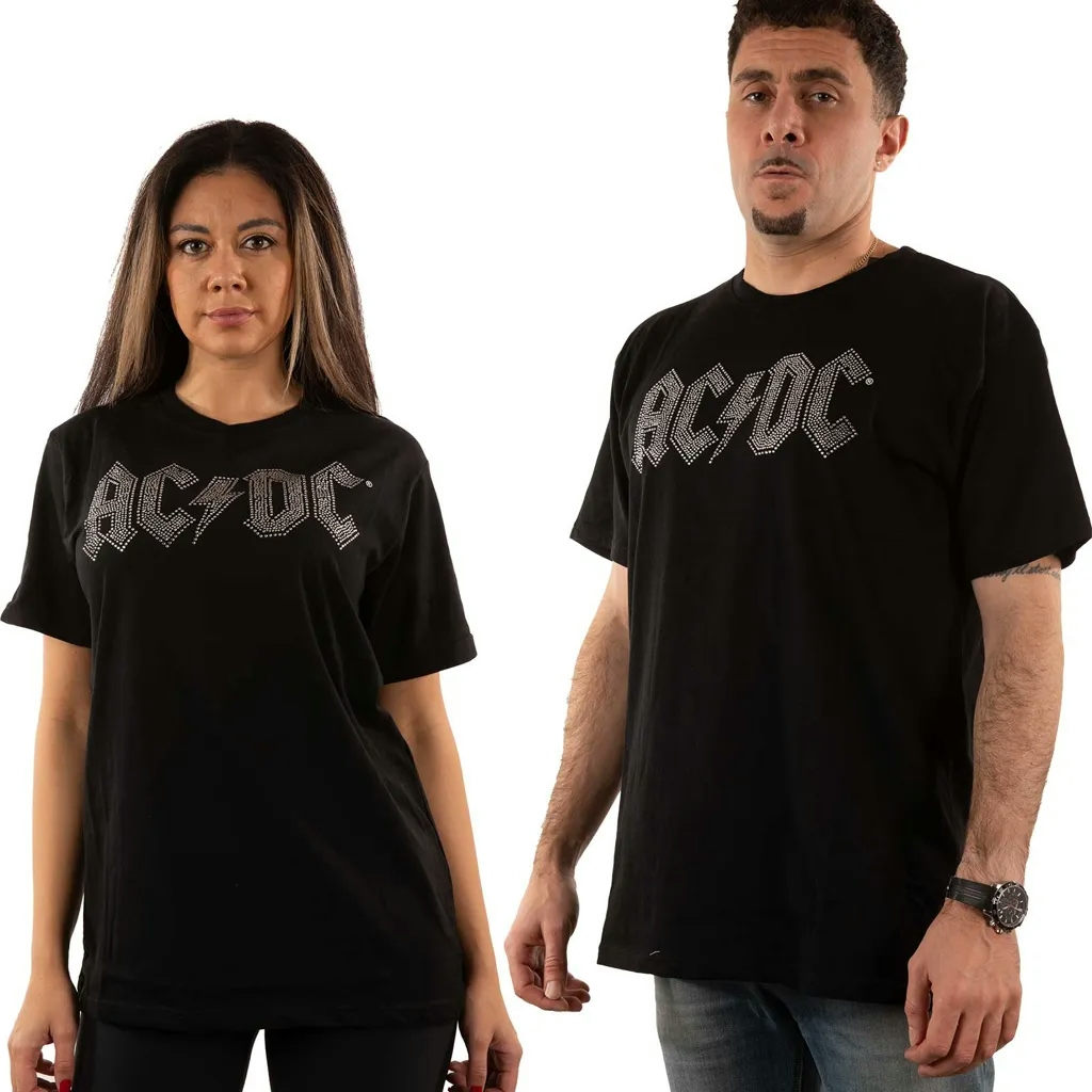 Album artwork for Unisex Embellished T-Shirt Logo Diamante, Embellished, Crystals, Rhinestones by AC/DC