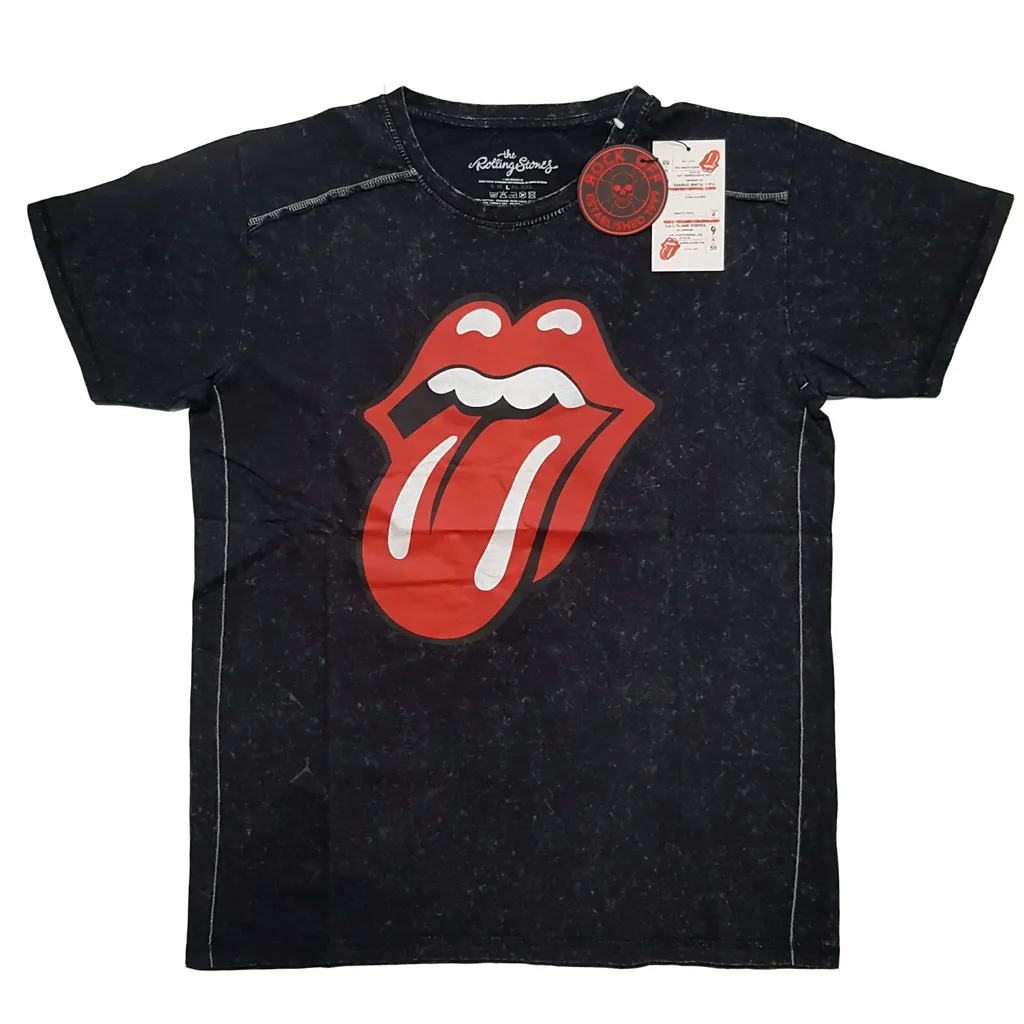 Album artwork for Unisex T-Shirt Classic Tongue Snow Wash, Dye Wash by The Rolling Stones