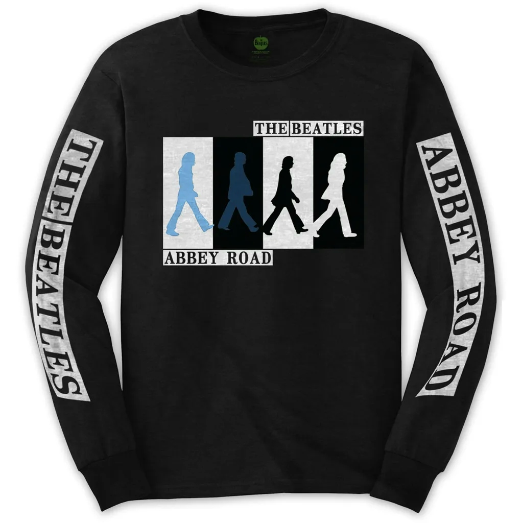Album artwork for Unisex Long Sleeve T-Shirt Abbey Road Colours Crossing Sleeve Print by The Beatles