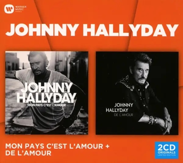 Album artwork for Coffret 2CD:Mon pays C'est l'amour & De l'amour by Johnny Hallyday