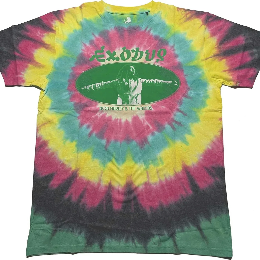 Album artwork for Unisex T-Shirt Exodus Oval Dye Wash by Bob Marley