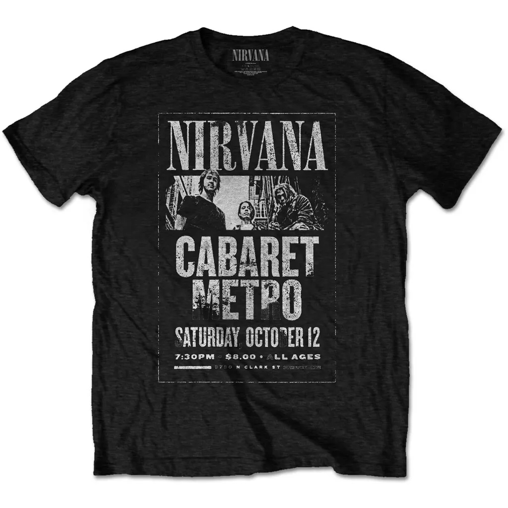 Album artwork for Unisex T-Shirt Cabaret Metro by Nirvana