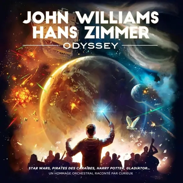Album artwork for John Williams & Hans Zimmer Odyssey by Orchestre Curieux 