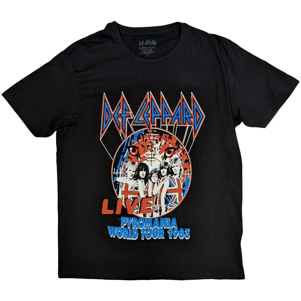 Album artwork for Def Leppard Unisex T-Shirt: Pyro World Tour  Pyro World Tour Short Sleeves by Def Leppard