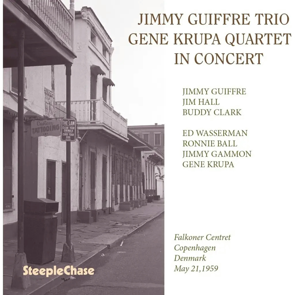 Album artwork for In Concert by Jimmy Guiffre Trio, Gene Krupa Quartet