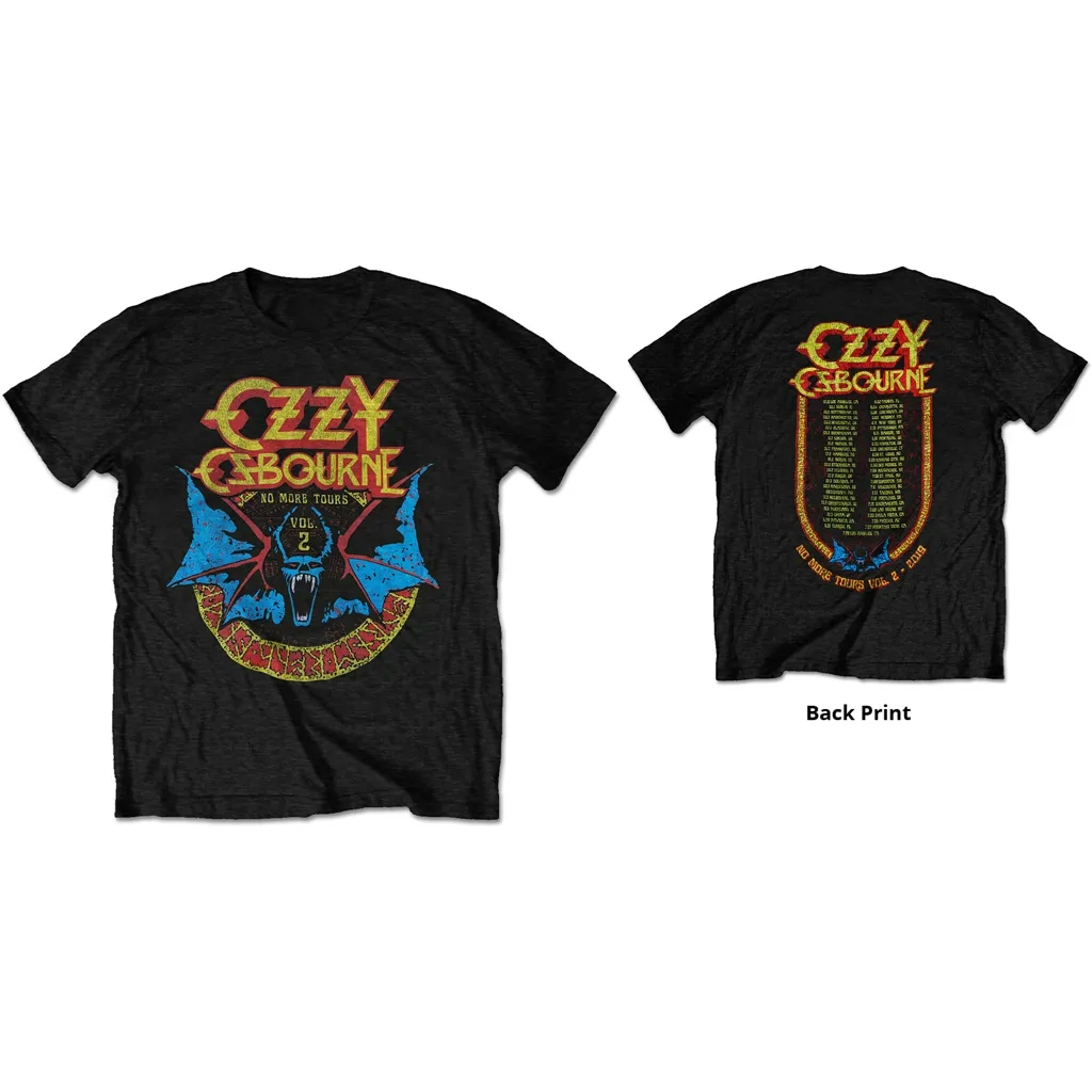 Album artwork for Unisex T-Shirt Bat Circle Back Print by Ozzy Osbourne