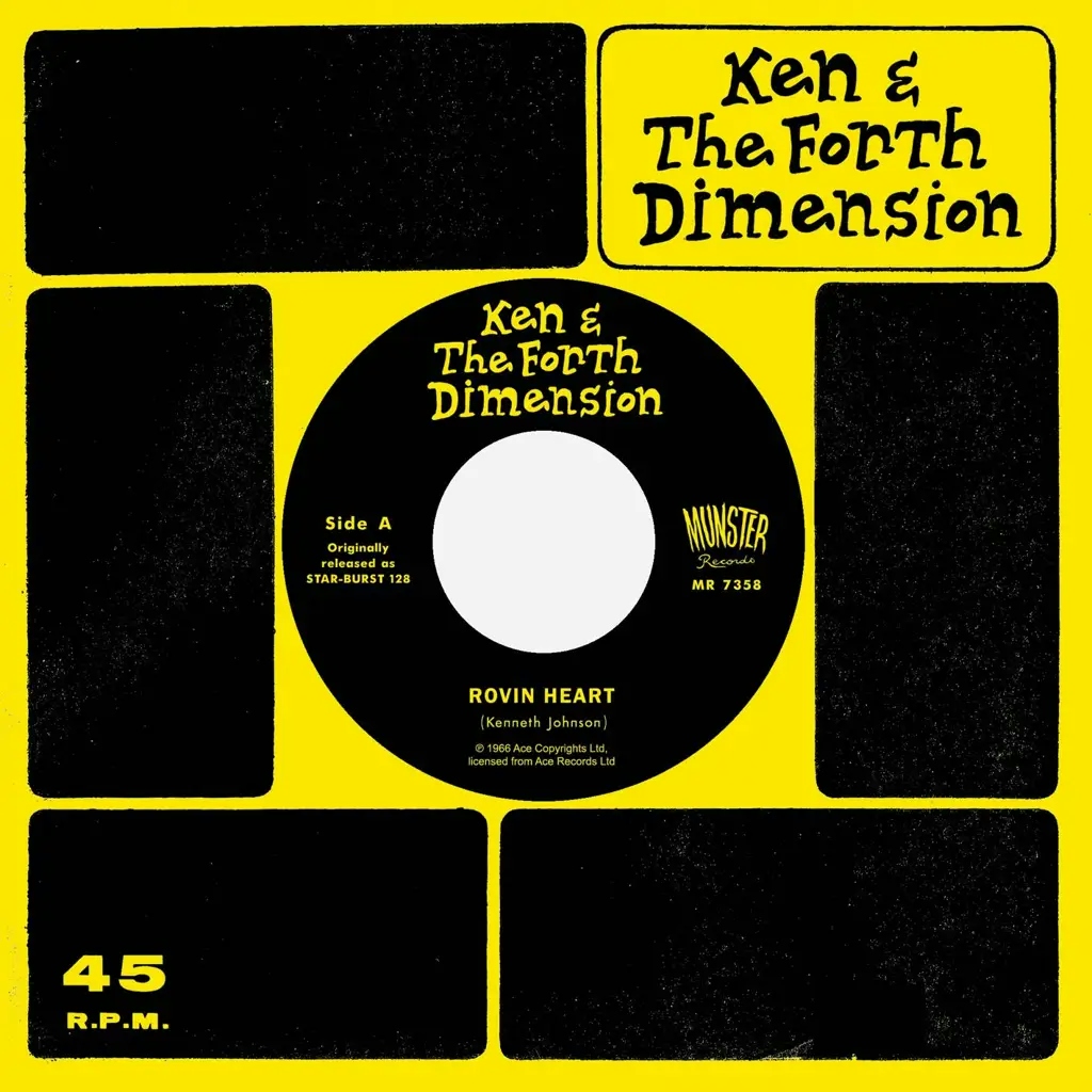 Album artwork for Rovin Heart / See If I Care by Ken And The Fourth Dimension