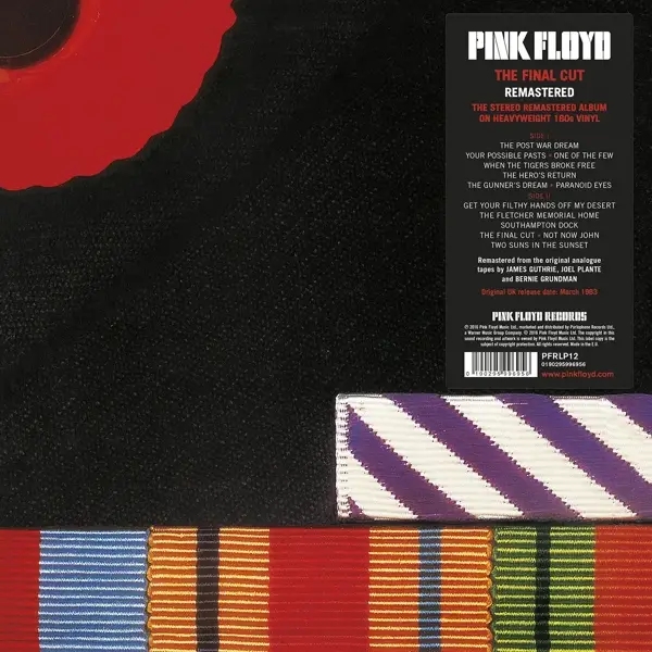 Album artwork for Final Cut,The by Pink Floyd
