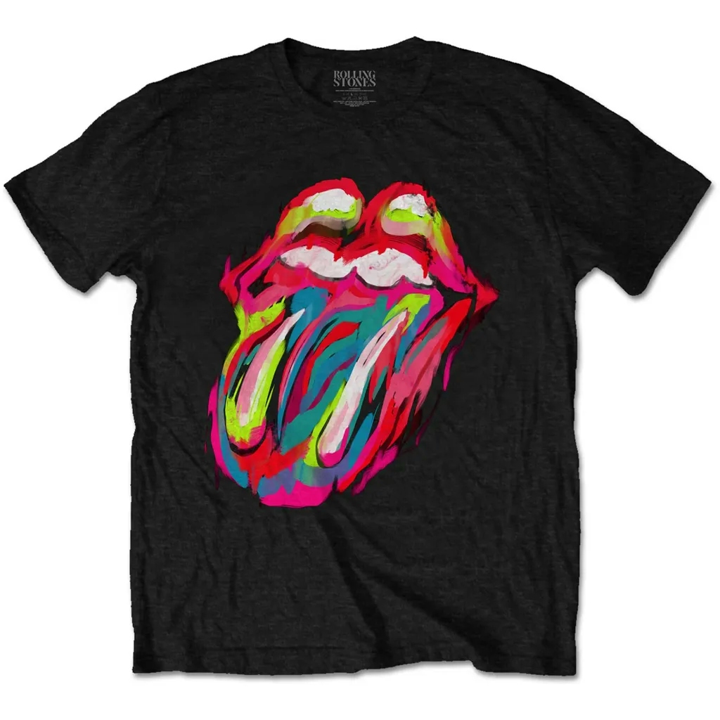 Album artwork for Unisex T-Shirt Sixty Brushstroke Tongue by The Rolling Stones