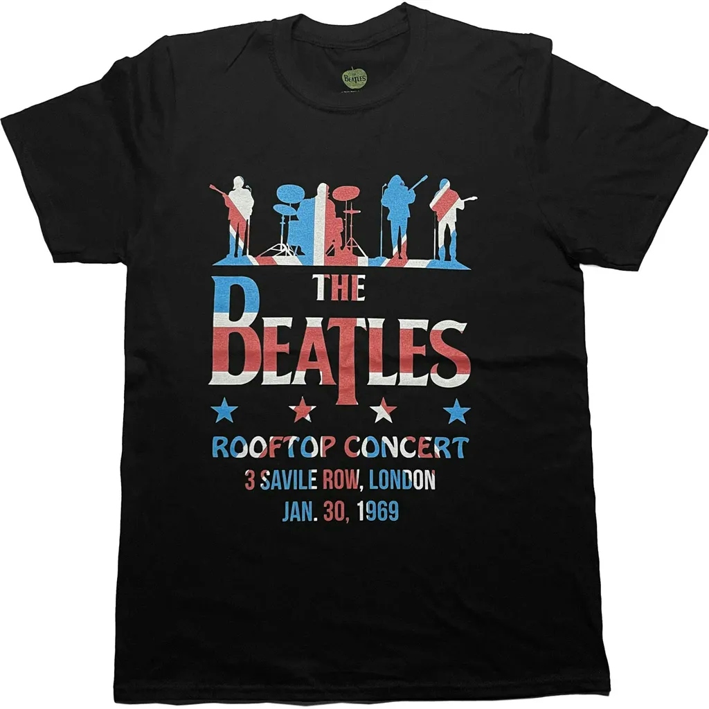 Album artwork for Unisex T-Shirt Drop T Rooftop Flag by The Beatles