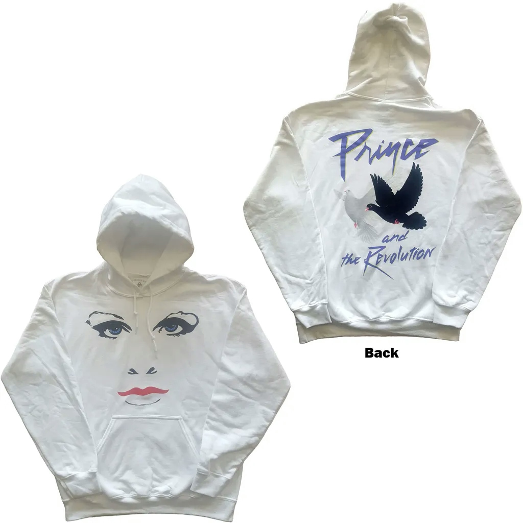 Album artwork for Unisex Pullover Hoodie Faces & Doves Back Print by Prince