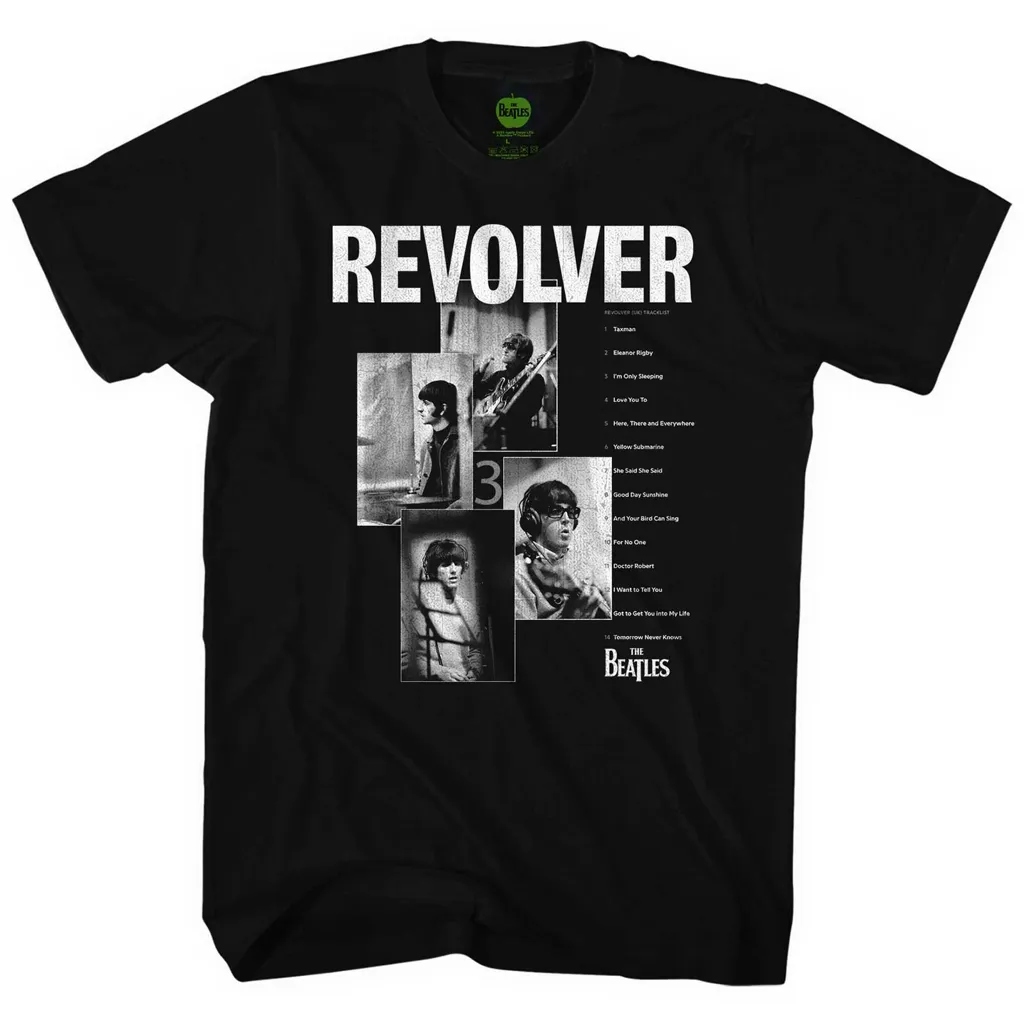 Album artwork for Unisex T-Shirt Revolver Tracklist by The Beatles