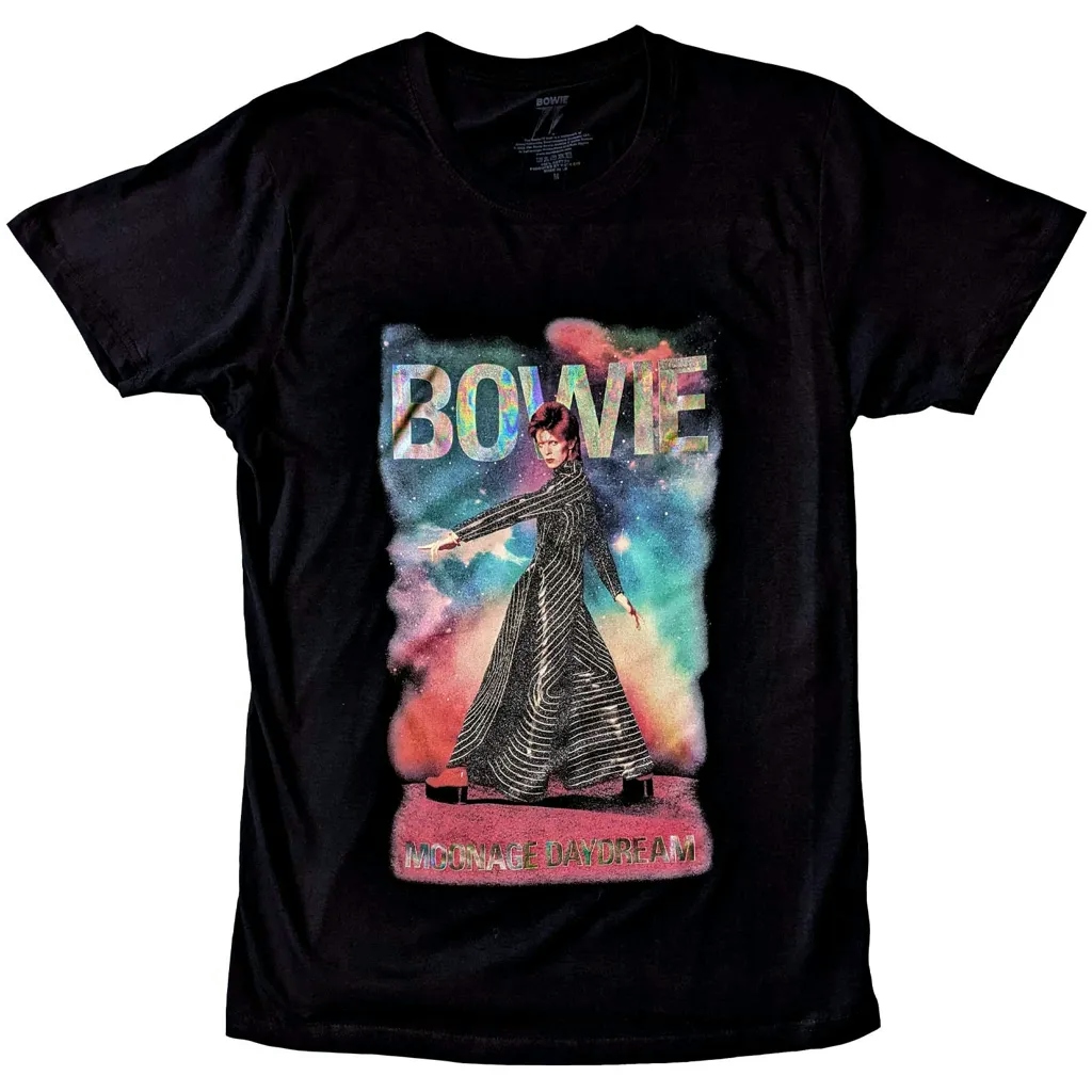 Album artwork for Unisex Embellished T-Shirt Moonage 11 Fade Glitter Print, Embellished by David Bowie