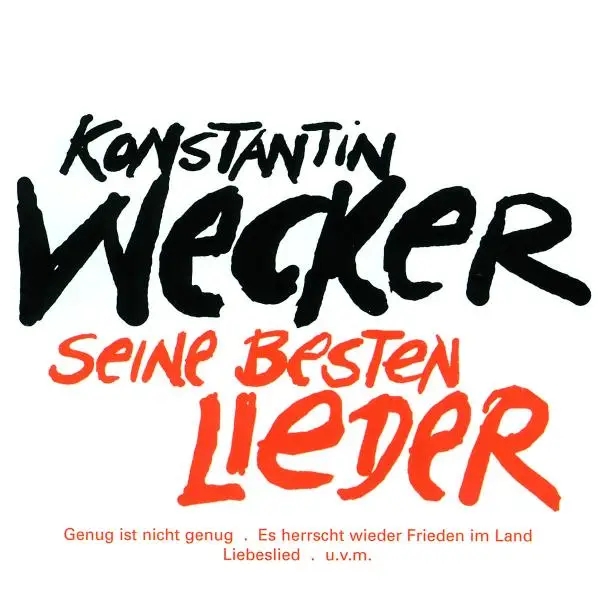 Album artwork for Konstantin Wecker-Seine Besten Lieder by Konstantin Wecker