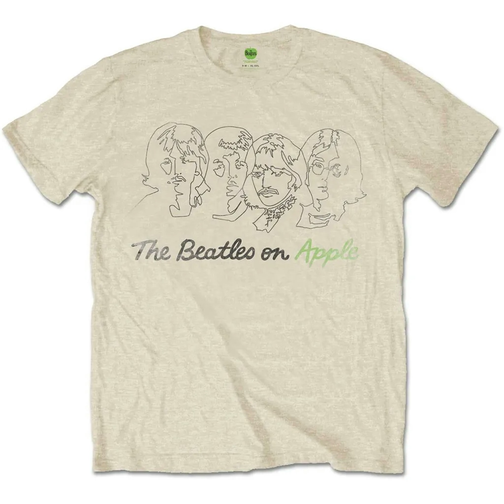 Album artwork for Unisex T-Shirt Outline Faces on Apple by The Beatles