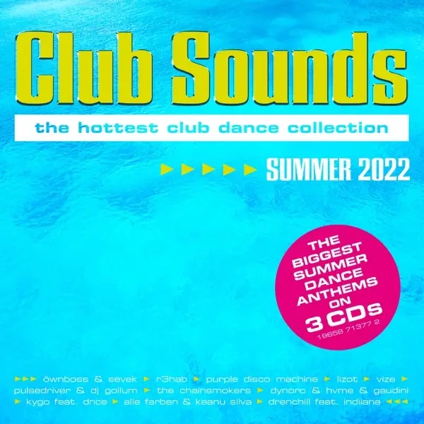 Album artwork for Club Sounds Summer 2022 by Various