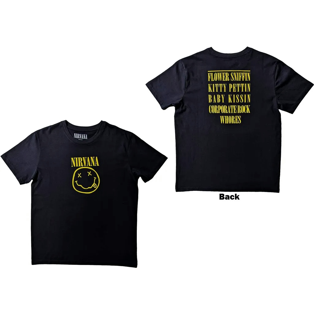 Album artwork for Unisex T-Shirt Flower Sniffin Back Print by Nirvana