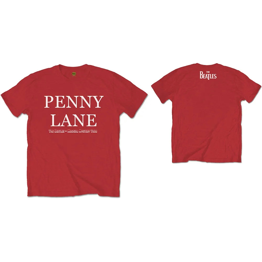 Album artwork for Unisex T-Shirt Penny Lane Back Print by The Beatles