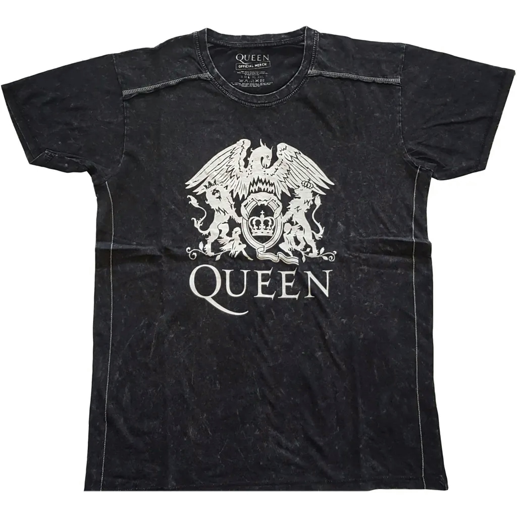 Album artwork for Unisex T-Shirt Classic Crest Snow Wash, Dye Wash by Queen