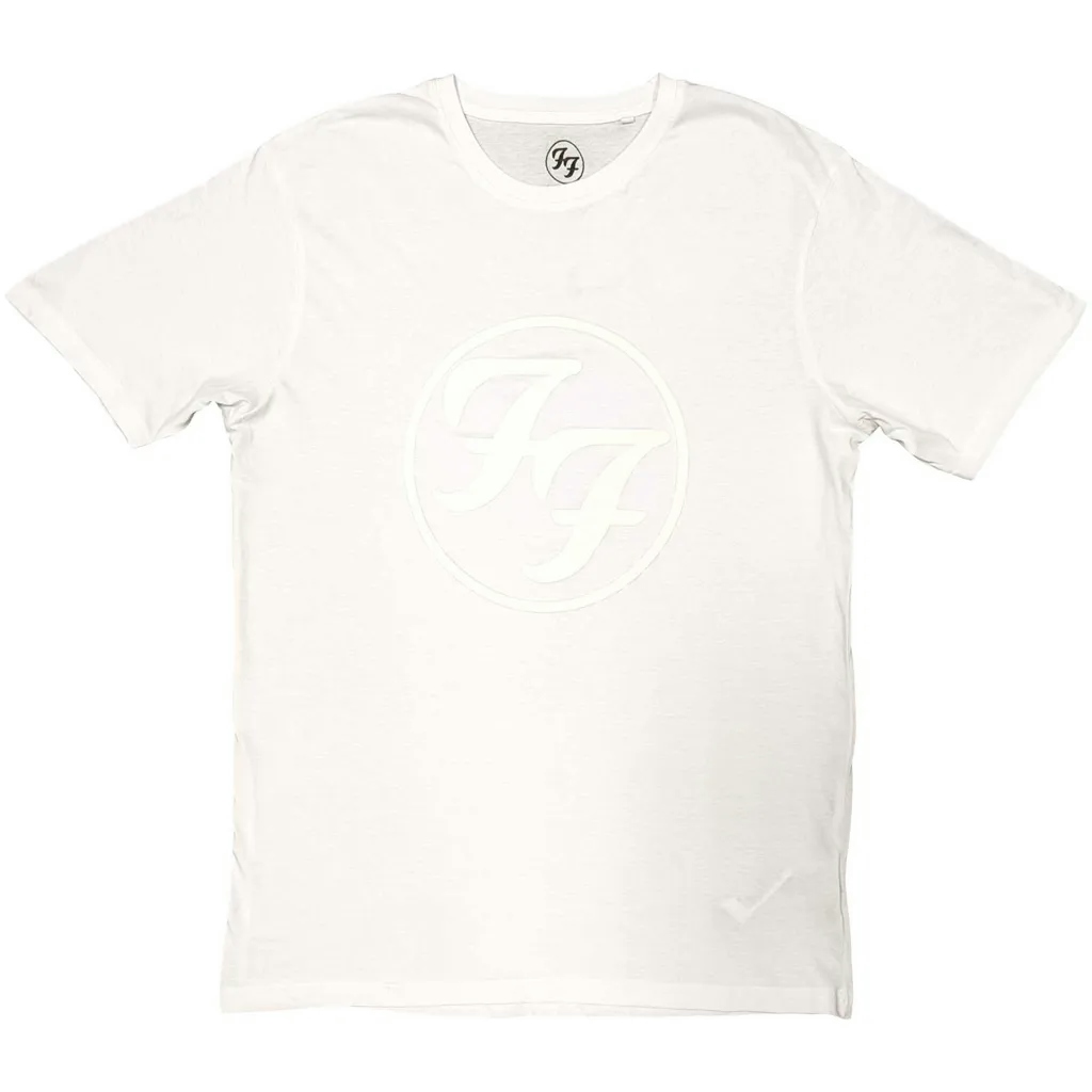 Album artwork for Unisex Hi-Build T-Shirt FF Logo Hi-Build, White-On-White by Foo Fighters