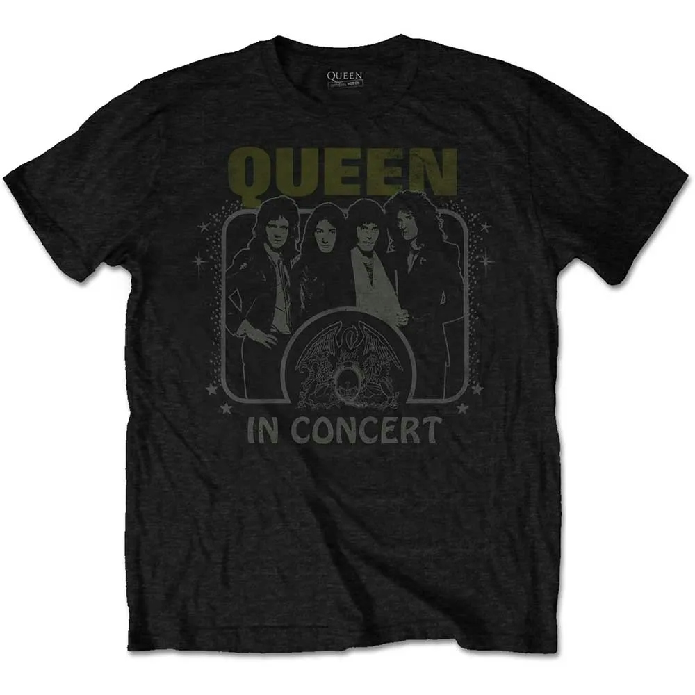 Album artwork for Unisex T-Shirt In Concert by Queen