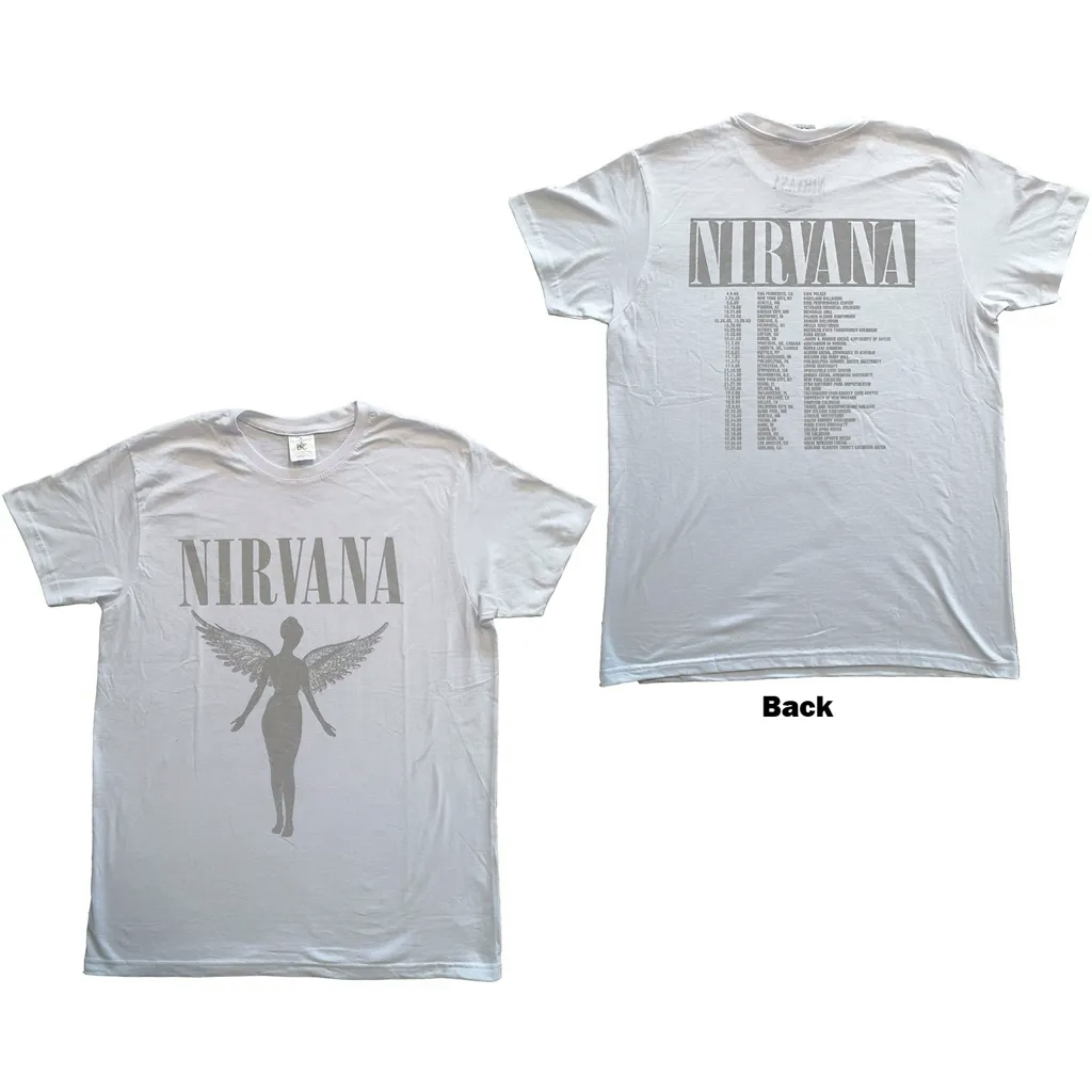 Album artwork for Unisex T-Shirt In Utero Tour Back Print by Nirvana
