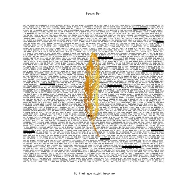 Album artwork for So That You Might Hear Me by Bear's Den
