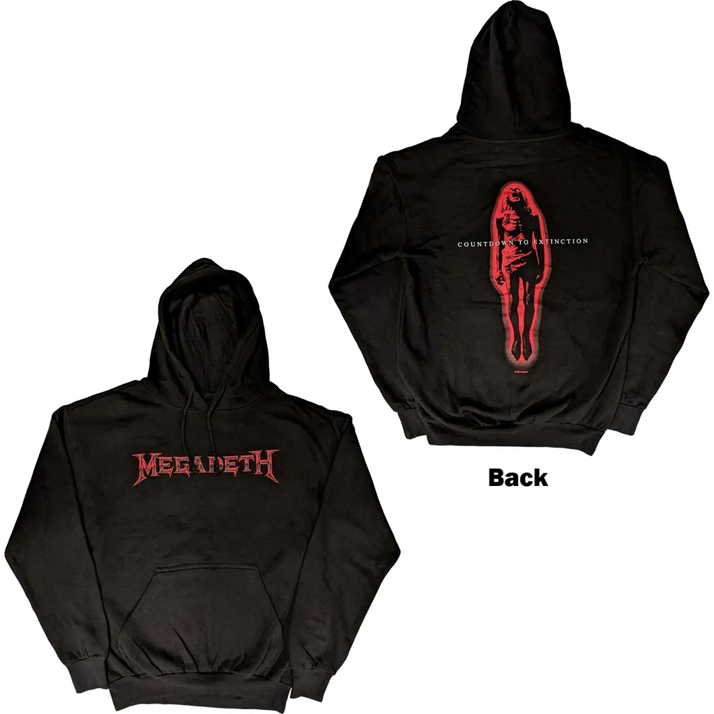 Album artwork for Unisex Pullover Hoodie Countdown To Extinction Back Print by Megadeth